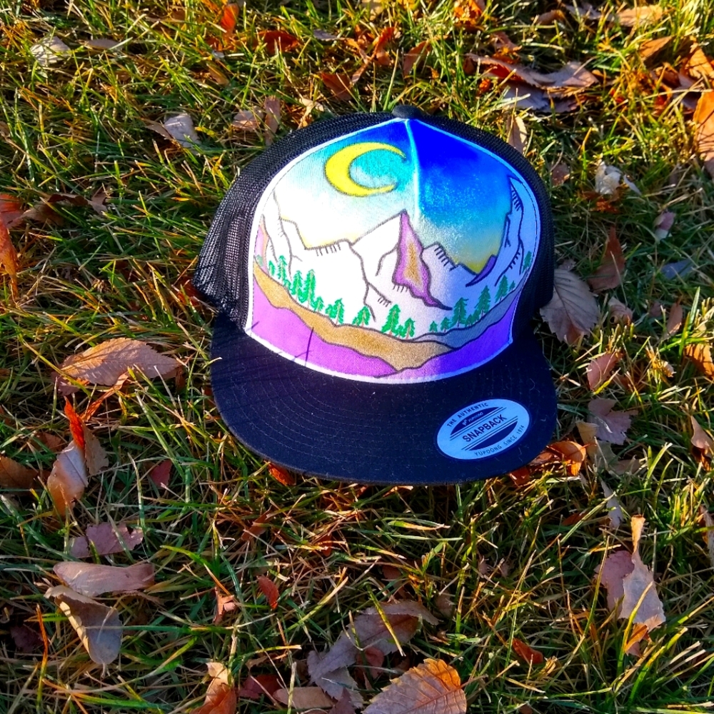 Custom painted hat